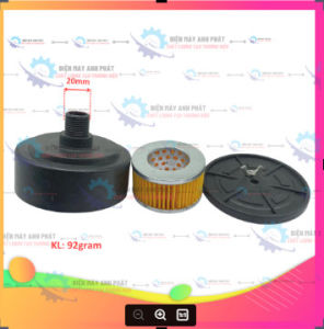 Lọc gió  KT ren 20mm  chân nhựa chân sắt máy nén khí có dầu máy bơm hơi PO-E2560
