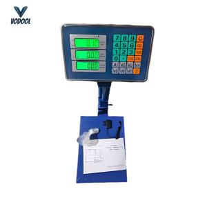 Folding Industrial Floor Scale with LB/KG Electronic Computing Platform Scales LCD Display for Luggage Package Warehouse Home Pet Shop [Vodool Center]