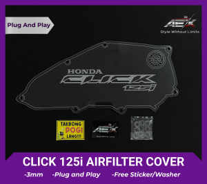 Click 125i V2 V3 CVT Acrylic Cover Set | Pulley & Airbox Cover Combo | Plug & Play | Easy to install