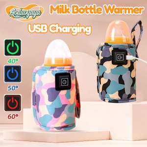 AODUOYAYA Portable Milk Bottle Warmer Bag USB Charging Outdoor Baby Bottle Heater Travel Milk Heat Keeper