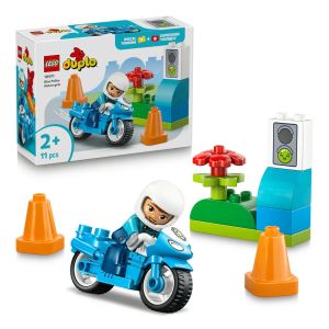 [BrickStory] LEGO DUPLO Town Blue Police Motorcycle (10471)(11 Pieces)