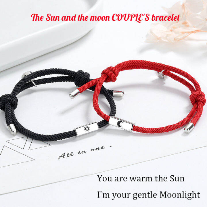 Red couple store bracelets