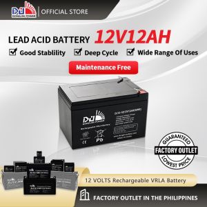 [COD] DongJin Power 12V12AH UPS Battery Sealed Lead Acid Rechargeable Deep Cycle Battery