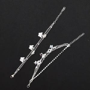 สร้อยข้อมือ กำไลข้อมือ  กำไลข้อมือผู้หญิง สร้อยข้อมือผญ เครื่องประดับ สร้อยข้อมือจี้ผีเสื้อ จี้ดาว สร้อยข้อมือเงิน |จำนวนจำกัด|