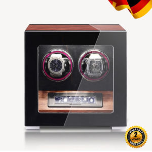 BLUETIDE Watch Winder Fingerprint Unlock Watch Winder box 2 4 6 9 12slot Luxury watch box With Touch Screen Remotes Wood Watch Storage Safe Box Watch Shake The device