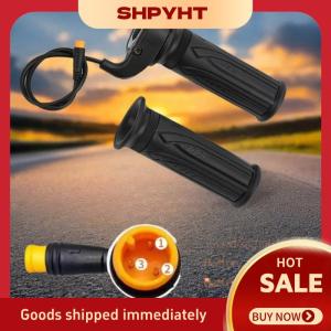 SHPYHT✨ 1 Pair 20X Scooter Speed Throttle Handle 12V To 72V For 22.2mm Handlebar Electric Bike Throttle With 3 Pin Waterproof Connector