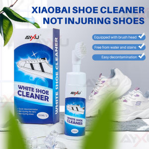AYXU 200ML*2 White Shoe Cleaner Cleaning Magic Shoes Powder Yellow Edge Whitening Sneakers Brush