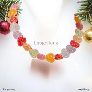 [COD] Laogeliang 1 Mảnh Cô Gái Ngọt Ngào Gummy Nhựa Kẹo Charms Stack Đồ Trang Sức Choker Vòng Cổ Mới Đầy Màu Sắc Thạch Dây Chuyền Trái Tim Cho Phụ Nữ Quà Tặng