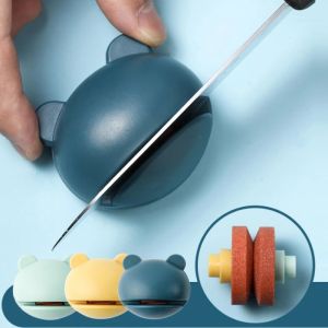 Cute Frog Kitchen Household Sharpener Kitchen Knife Blade Multi-Function Sharpening Stone For Fruit Knives Scissors [Warm Homie]