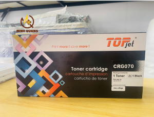 Hộp Mực CRG-070 Không Chíp THương Hiệu Topjet Sử Dụng Cho Máy In Canon LNP 243dw/246dw/mf465dw/mf459 Bản In NétCó Thể Tái Sử Dụng