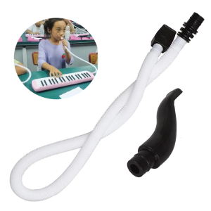 Flexible ABS Melodica Tube with Mouthpiece Set for 32/37 Keys 57cm 22.44 Inch Long Melodica Mouthpiece Tube Kits