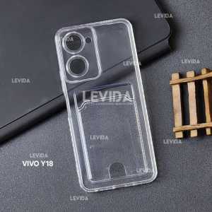Vivo Y18 Case Slot Kartu / Card Case Bening