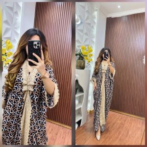 dkcollectionbali Fashion Muslim Kaftan Delisha by DST Collection Rayon Jumbo Sampai 100Kg