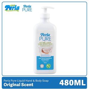 Perla Pure Liquid Hand & Body Soap 480ml | Gentle & Moisturizing | Hypoallergenic | Daily Skin Care