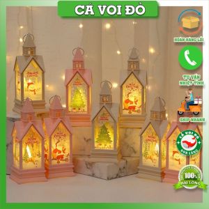 Đèn Lâu Đài Hoạt Hình Lãng Mạn Trang Trí Tiệc Giáng Sinh Noel
