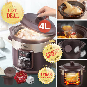 Midea WTGS401 4 Liter Natural Syderolite Crock (Taotu) Smart Multi-stew Slow Cooker 南都陶釜内胆电炖锅
