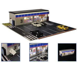 2024G-FANS 1:64 Car Diorama ature with LED Light with Parking Lots Car Garage Diorama Model DIY Brand new with original