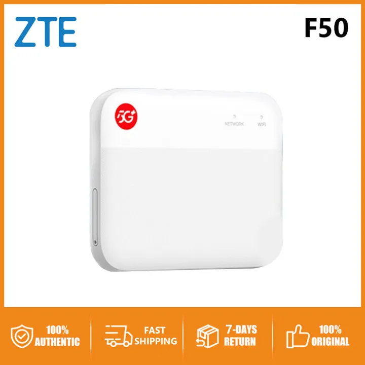 Original ZTE F50 5G Pocket WiFi Support SA+NSA and Sub-6GHz Frequency Band ZZM Trading