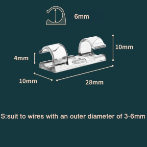 20pcs Cable Organizer Clips Cable Management Desktop Workstation Wire Manager Cord Holder USB