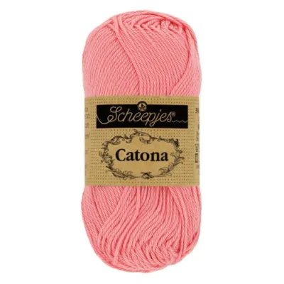 SCHEEPJES Catona Yarn (100% Mercerized Cotton) 409 Soft Rose