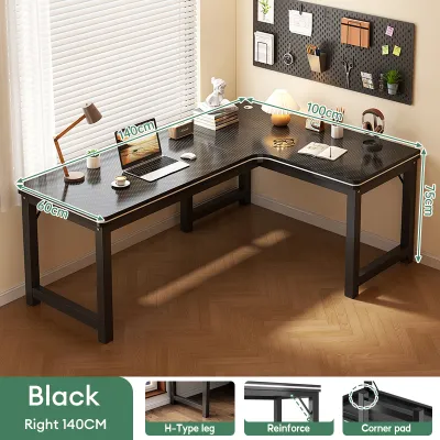 Global L-Shaped Office Table Computer Table Gaming Table Bearing 300KG Thickened Material Home Study Table