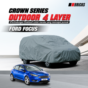 4 Layer Cover Ford Focus Sarung Mobil Super Outdoor Anti UV & Waterproof  BRICKS