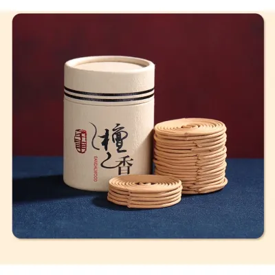 【SG Seller】【雨宝林】Sandalwood Incense Coil Sandalwood Incense Coil Sandalwood Sandalwood Natural Aroma Incense Pan Incense