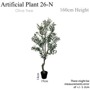 OLIVE TREE Artificial Plant Artificial Flower Faux Greenery Potted Plant Home Decoration Indoor Outdoor Decorative Plants for Living Room Bedroom Office Desk Tabletop Garden Café Event Wedding Artificial Decorative Plant Ornament Accessories