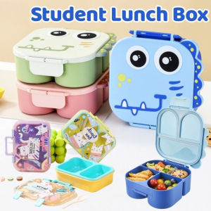 Student Lunch Box Portable Cartoon Bento Box Microwave Function Safe Childrens Food Storage Box