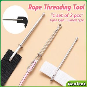 Nexlent Needle Threader Threading Device Household Waist Rope Hat Rope DIY Sewing Tools 2pcs/set