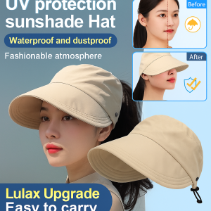 【Makes big faces look smaller】UV-proof hollow-top bucket hat/ Spr