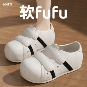Free Shipping WomenS Thick-Soled Summer Slippers Non-Slip Odor-Resistant Suitable For Indoor And Outdoor Wear Versatile Beach Sandals With A Closed-Toe Design Made Of EVA Material