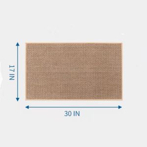 Carpet Linen Absorbent Floor Mat Kitchen Floor Mats Anti-Slip Washed Rug Rubber Backing Natural Twill Washable Kitchen Rugs Plait Mat 亚麻地毯