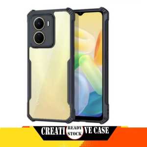 SOFT CASE PRO CAMERA BLACK COLOR VIVO Y27 4G 2023 / VIVO Y27 5G 2023 / VIVO Y16 2022 ULTRA SLIM SHOCKPROOF TRANSPARENT PREMIUM CASE