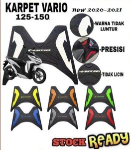 Karpet Pijakan Kaki Motor New Vario 125 dan New Vario 150 Techno One Size new karpet vario 2015 2016 2017 2018 2019 2020 2021 2022 2023 2024 2025