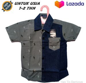 Kemeja Lengan Pendek Anak Laki Laki Murah Umur Usia 1 2 3 Tahun KEMEJA ANAK 1 2 3 THN/KEMEJA ANAK LAKI / KEMEJA ANAK IMPORT MURAH-UMMIBUSANA1649032322