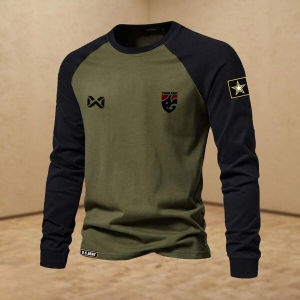เสื้อ warrixเสื้อแขนยาวชายกีฬาแห้งเร็วและระบายอากาศยูนิเซ็กซ์ ไทยคุณภาพสูงเสื้อยืดผู้ชาย