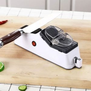 JIAOD 5V/2A Sharpening Stone USB Electric Automatic Kitchen Sharpener Kitchen Tool Adjustable Quick Sharping Tool Kitchen