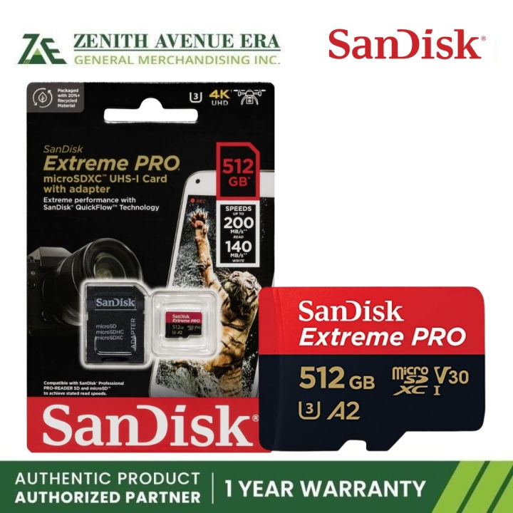 Sandisk SDSQXCD-256G-GN6MA,SDSQXCD-512G-GN6MA 512GB,256GB Extreme Pro Micro  SD 200MB/S Lazada PH