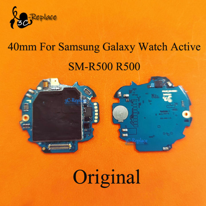 2022 Mainboard Asal 40Mm untuk Samsung Galaxy Watch Aktif SM-R500 R500 Papan Utama Dok dengan Cip Penuh Pembaikan Motherboard sebahagian