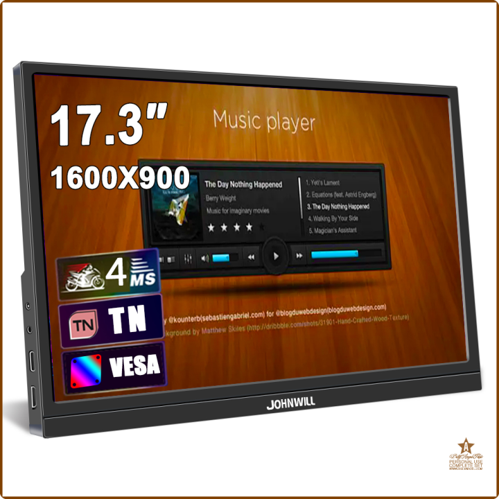 [op053] 17.3 Inch Portable Monitor External Screen Game PC Display Type