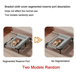 ENJOYLIFEE Mesh Elevated Dog Beds Removable with Pillow Raised Dog Bed Pet Furniture Breathable Dog Cooling Bed for Small Medium Dogs