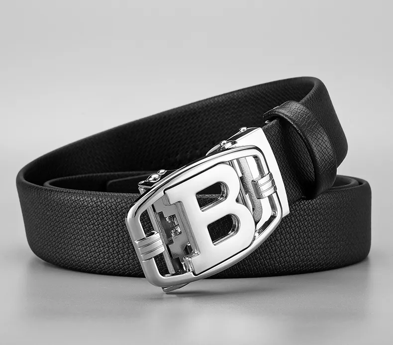 Baellerry High Quality Designer Belt Men Famous Luxury Brand Male Belts B  Buckle Genuine Leather Belts for Men