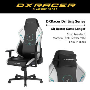 DXRacer Drifting Series EPU Leatherette Sit Better Game Longer Gaming Chair L Size - Black