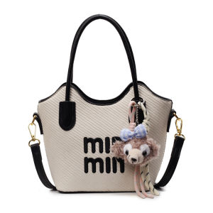 ELACCENT Túi Đeo Vai vải dệt thanh lịch với chữ thêu và dễ thương quyến rũ cho phụ nữ