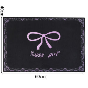 [Ấm HOMIE] nơ hồng Thảm lót sàn 60x40cm Chào mừng Thảm trải cửa vào phòng tắm thấm Chân Thảm trang trí nhà thảm cho phòng khách
