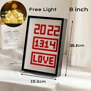 Valentines Day Flower Frame Wooden Shadow Box DIY Transparent Photo Frame 5cm Dep