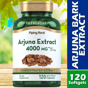 ARJUNA BARK EXTRACT 4000mg (per Serving) x 120 Capsules Supplement