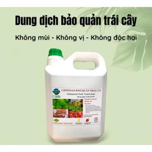 Dung Dịch Chitosan Bảo Quản Trái Cây – Giải Pháp Tự Nhiên Giữ Tươi Mới An Toàn Can 2L - Biosun Farm