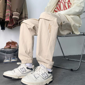 Cargo Men Three-Proof Pants Men New Cargo Pants Mens Loose plus Size Multi-Pocket Korean Casual Pants Long Harem Pants Men